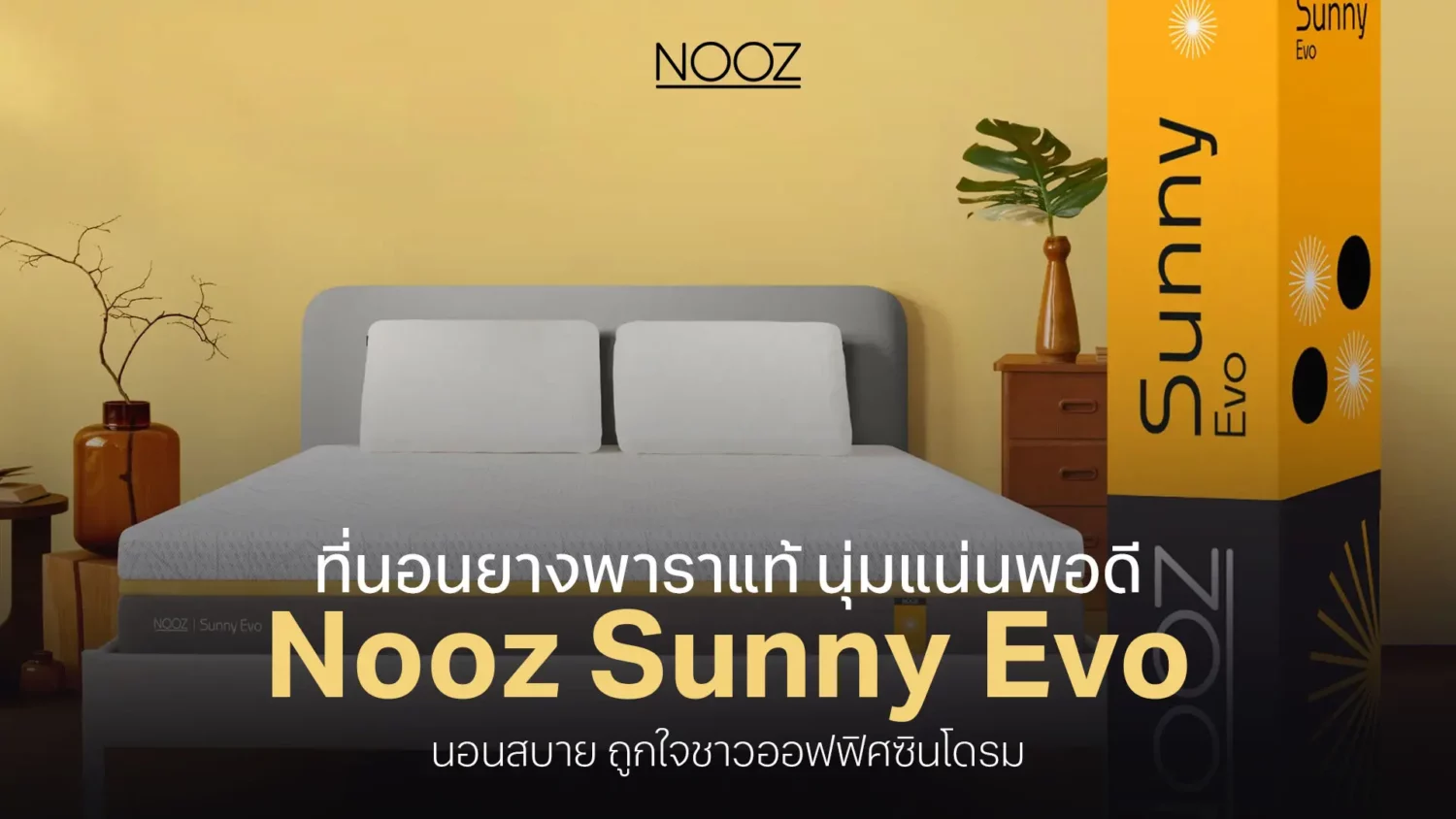 ที่นอนยางพาราแท้-นุ่มแน่นพอดี-Nooz-Sunny-Evo-นอนสบาย-ถูกใจชาวออฟฟิศซินโดรมw